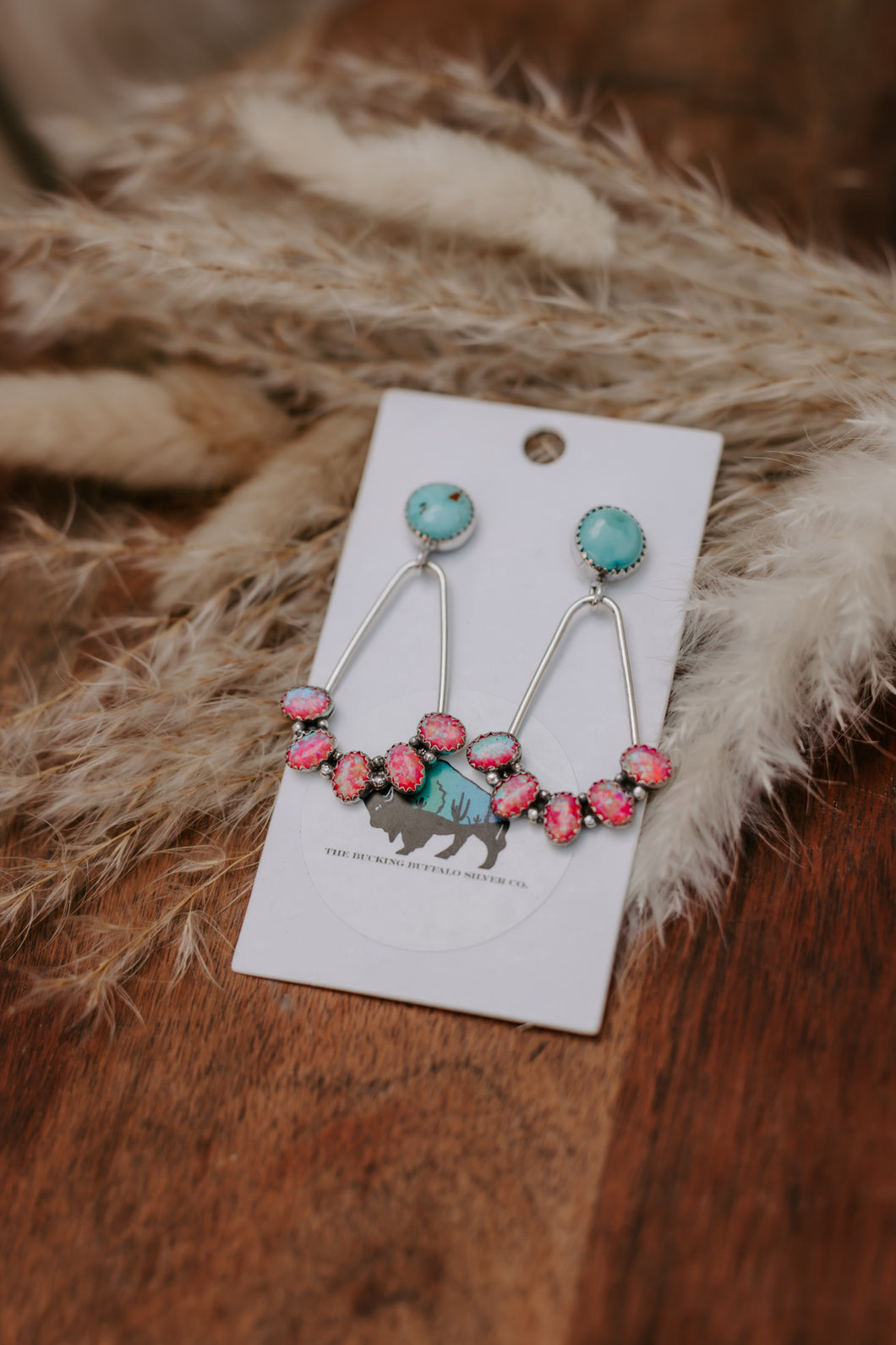 Pink and Palomino Earrings