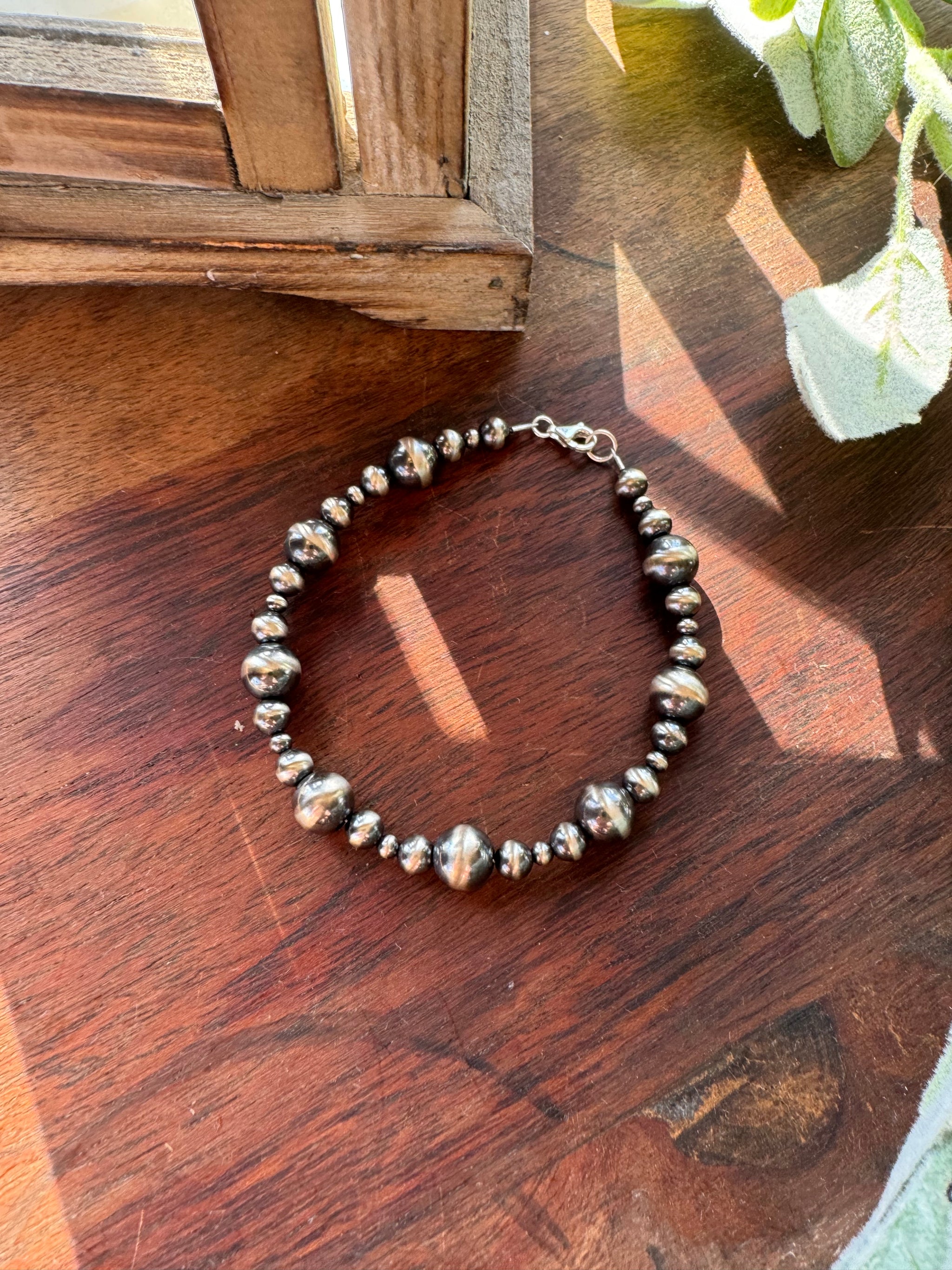 3-8mm Navajo pearl bracelet – The Bucking Buffalo Silver Co.