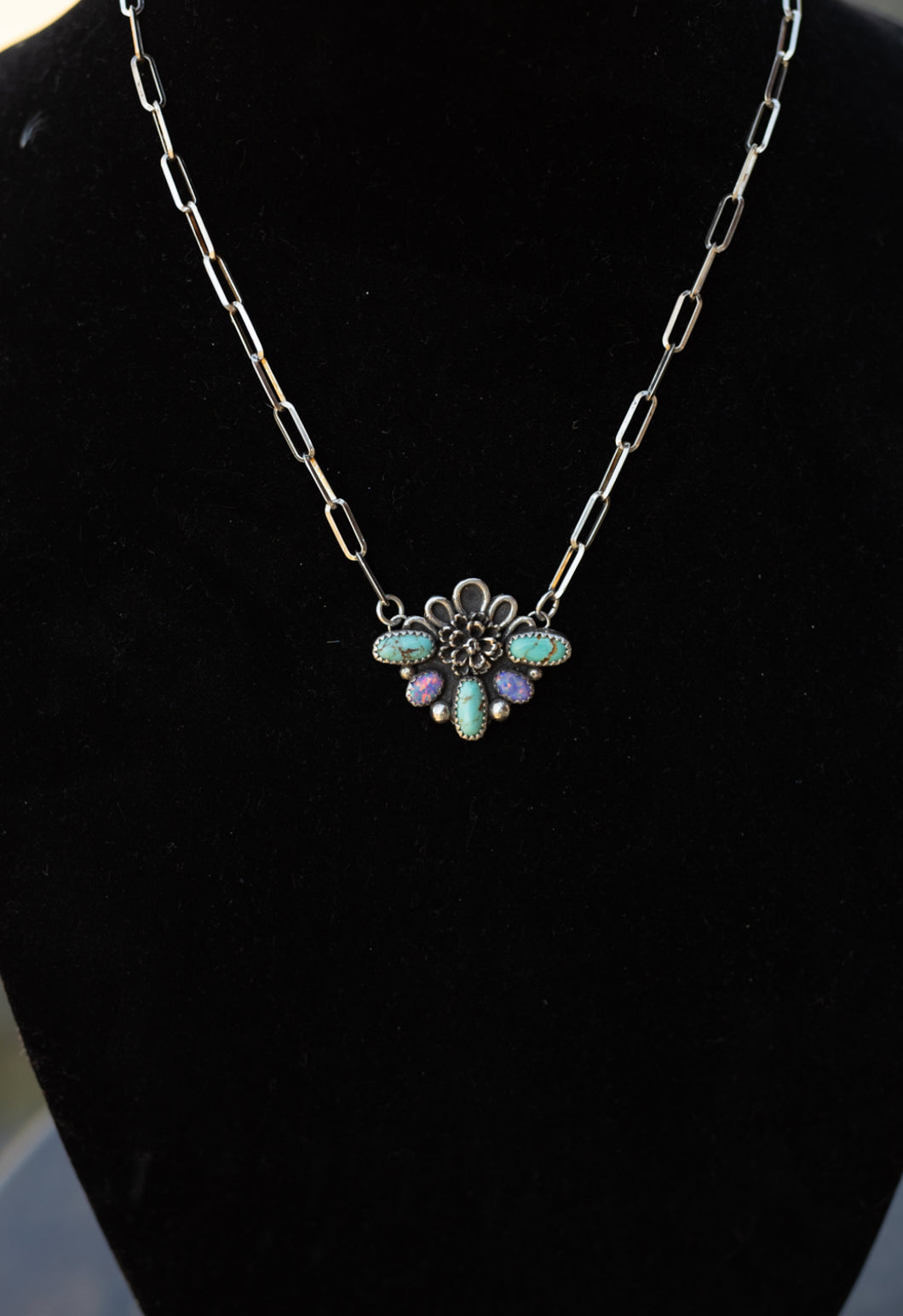 Kingman & Opal necklace