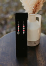 Load image into Gallery viewer, Pink &amp; White Buffalo Earrings
