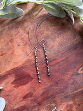 Load image into Gallery viewer, Long 3mm &amp; teardrop earrings
