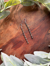 Load image into Gallery viewer, Long 3mm &amp; teardrop earrings
