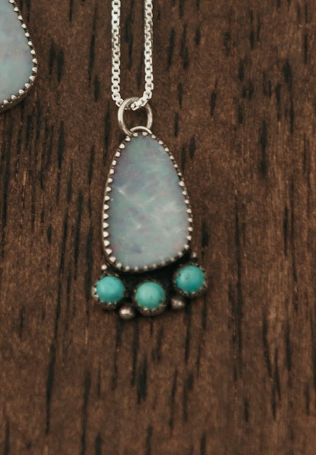 Opal and Kingman Necklaces