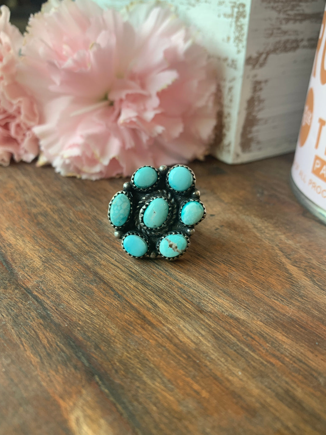 Whitewater Cluster ring (sz 7)