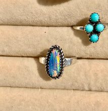Load image into Gallery viewer, Rainbow opal ring
