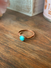 Load image into Gallery viewer, Copper/ Turquoise Ring (Sz 9.5)
