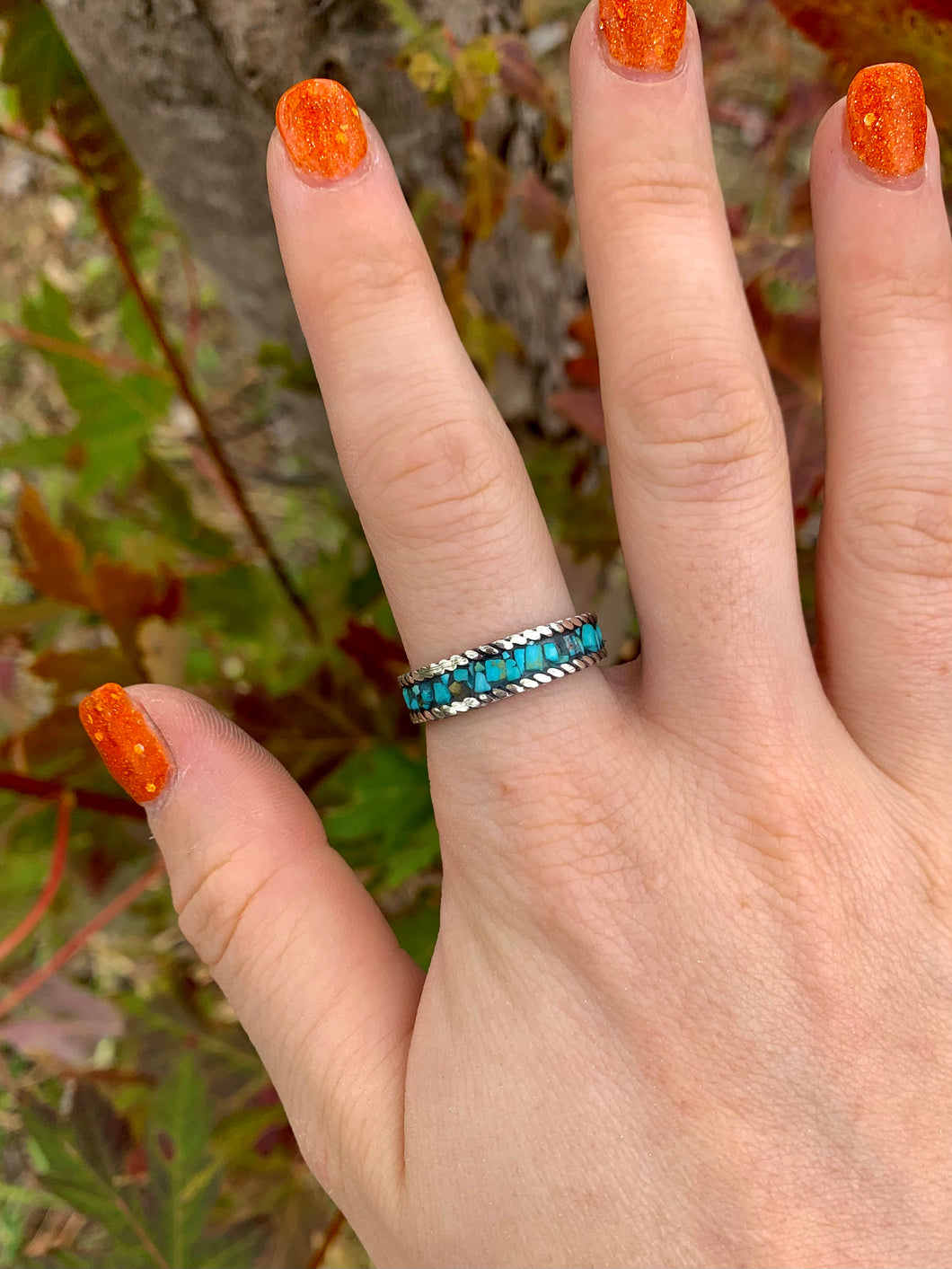 Turquoise Inlay Ring (8.25)